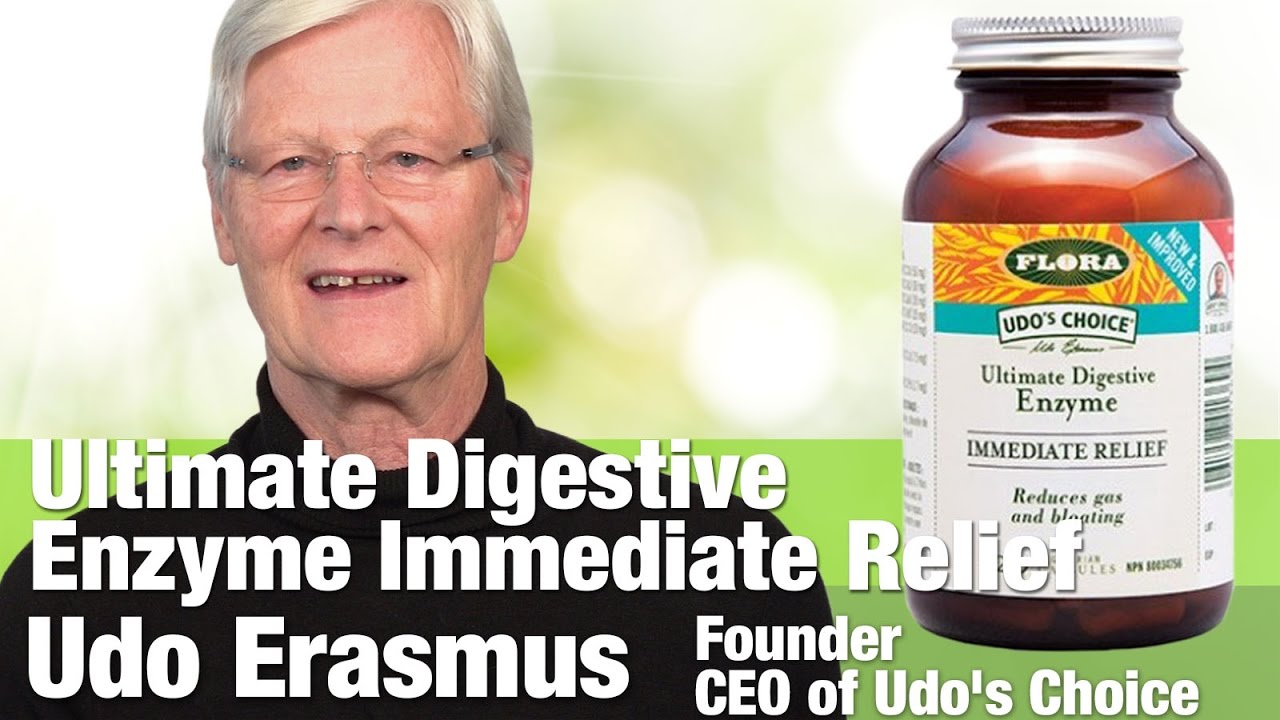 Udo's Choice Ultimate Digestive Enzyme Immediate Relief with Founder and CEO Udo Erasmus