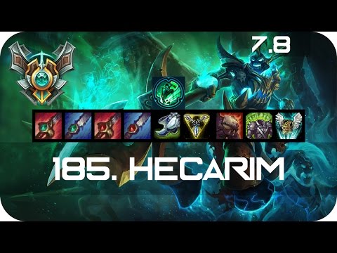 Master Hecarim Jungle vs Lee Sin Season 7 s7 Patch 7.7 2017 Gameplay Guide Build Normals