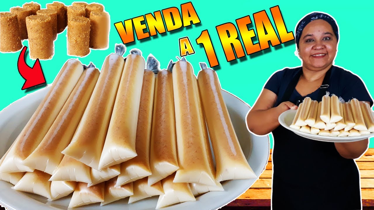 Geladinho de Paçoca Cremoso Para Vender a 1 REAL ( FAÇA E VENDA MUITO! )