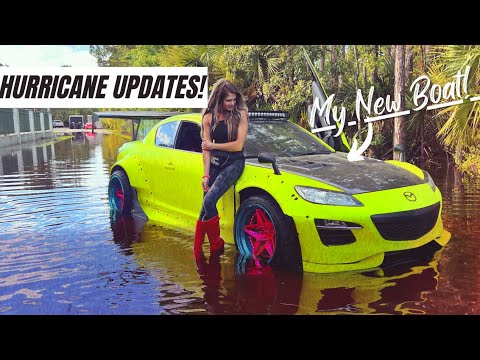 Driving My Rocket Bunny RX8 Through the Flood! - Hurricane Ian Updates