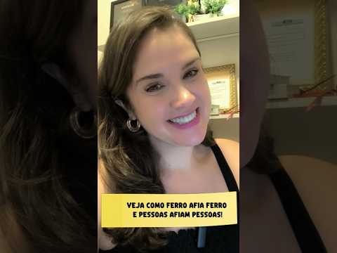 Veja como ferro afia ferro e pessoas afiam pessoas. Provérbios 27