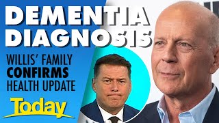 Hollywood star Bruce Willis diagnosed with dementia | Today Show Australia