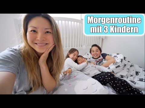 Morning routine with 3 children for school at home 🥰 Kindergarten & Homeschooling with Mama Mamis...