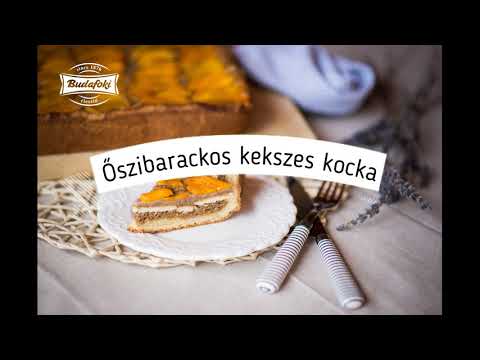 Budafoki élesztő: Őszibarackos kekszes kocka