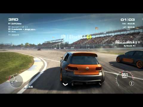 GRID 2 PC Multiplayer Gameplay: Tier 2 Volkswagen Golf R (Performance) Peak Performance Pack DLC