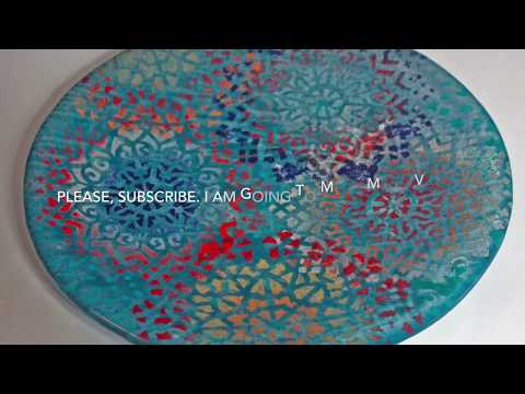 Sponged Glassline in Fused Glass