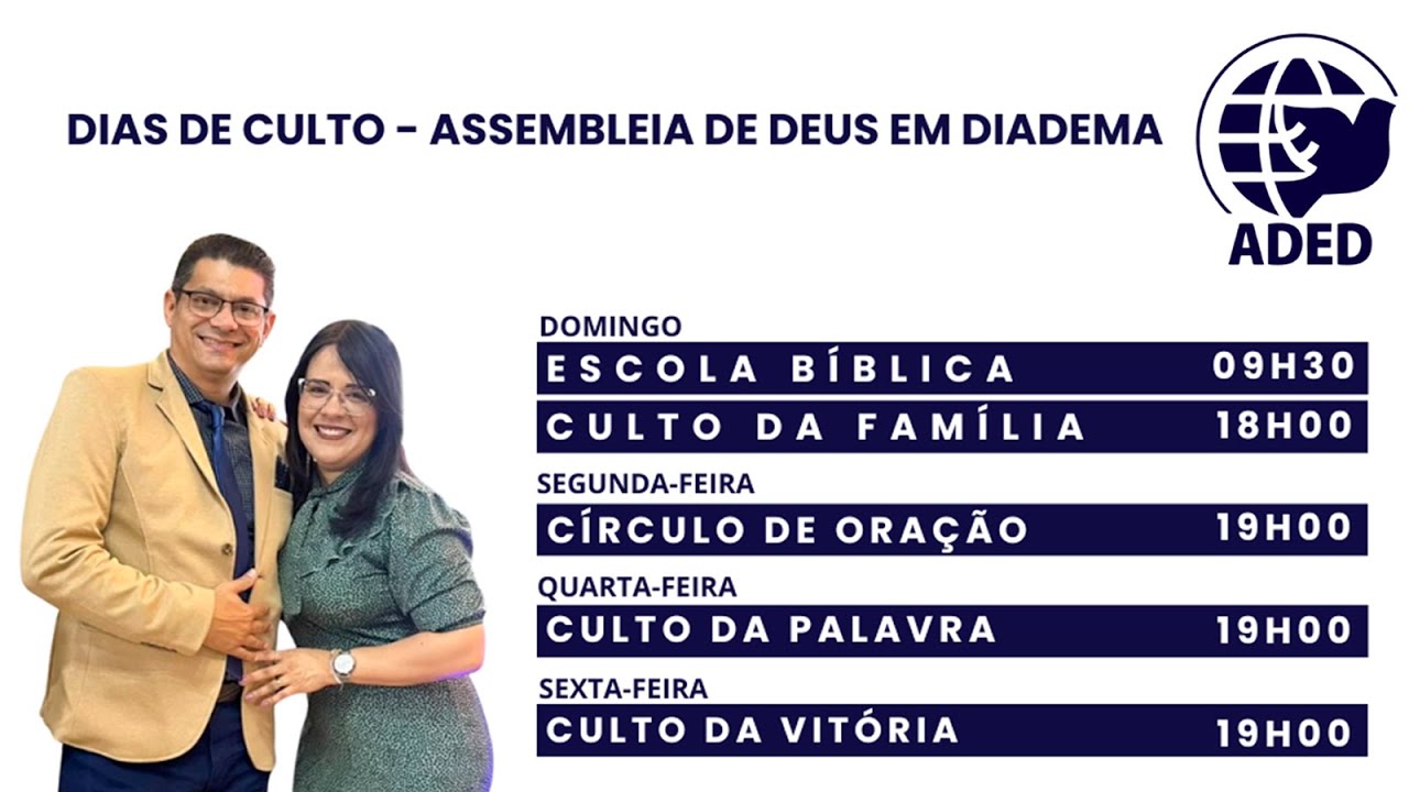 🔴Culto de Obreiros | AD DIADEMA SEDE SP | 18/10/24 |