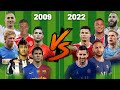 2009 vs 2022💪(Messi-Ronaldo-Neymar-Mbappe-Benzema-Salah)