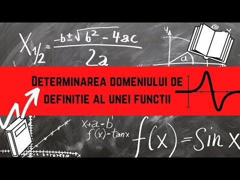 Determinarea Domeniului de Definitie al unei Functii
