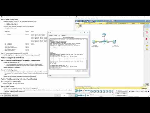 PKT 5.1.3.6  - Configuring Router-on-a-stick Inter-VLAN Routing