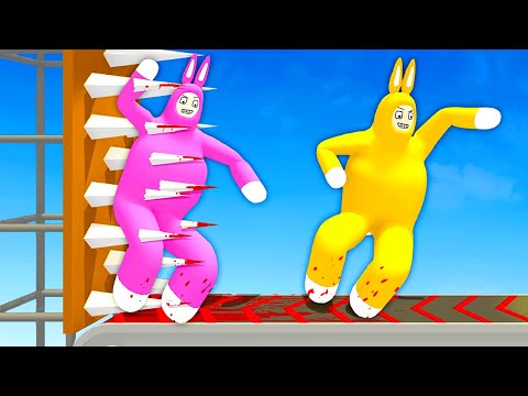 Trying to Survive a DEADLY Treadmill - Super Bunny Man (Funny Moments)