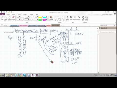 Descompunerea in factori primi descriere algoritm