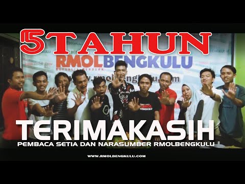 HUT Ke-5, Terima Kasih Pembaca Setia Dan Narasumber RMOLBengkulu