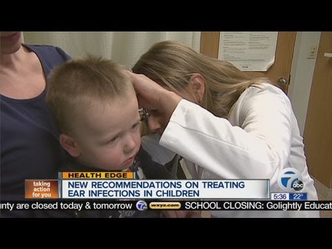 New guidelines for kids' ear infections