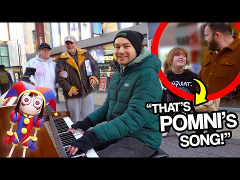 I Played THE AMAZING DIGITAL CIRCUS On Piano In Public! (Main + Ending Theme)