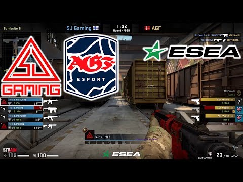 🇫🇮 SJ Gaming vs 🇩🇰 AGF HIGHLIGHTS - ESEA Advanced Season 33 Europe * Train