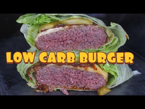LETTUCE WRAPPED CHEESEBURGER - LOW CARB KETO BURGER - english BBQ-Video - 0815BBQ
