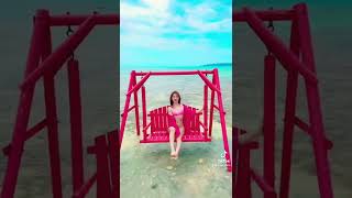 【TikTok】瀬底島アンチ浜の海の中のブランコ