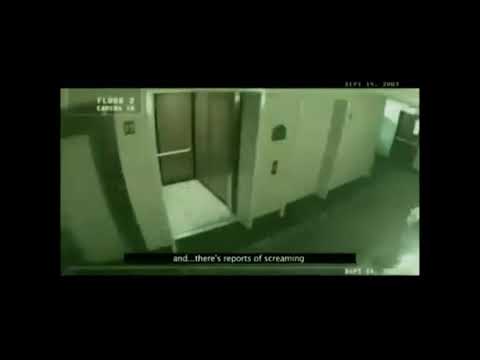 Ghost screaming in haunted hotel
