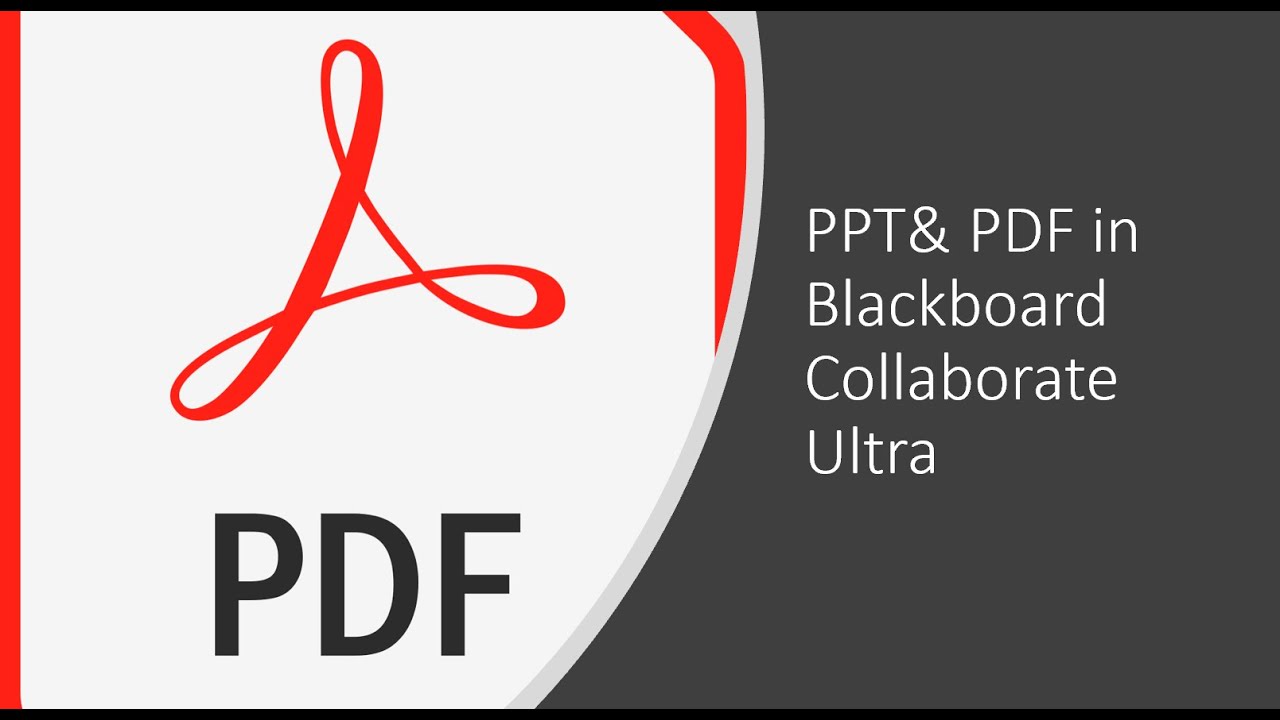 PPT and PDFs in Blackboard Collaborate Ultra