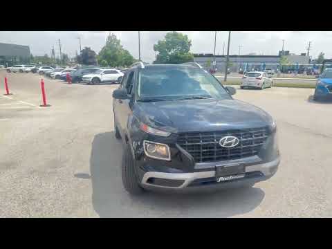 2022 Hyundai Venue Trend IVT in Black for sale at Finch Hyundai in London, ON