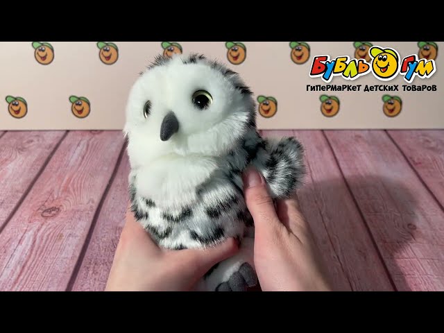Игрушка Мягкая Lanson Toys Полярная сова 18см - видео