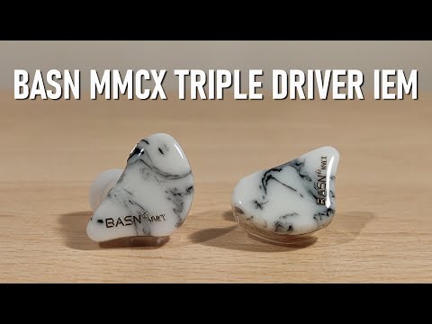 BASN MMCX Triple Driver In-Ear Monitors - Golden Obsidian image 5