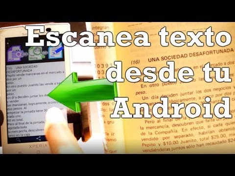 Escanea texto desde tu Android