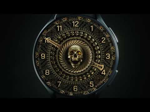 Wear OS Watch Golden Skulls video thumbnail