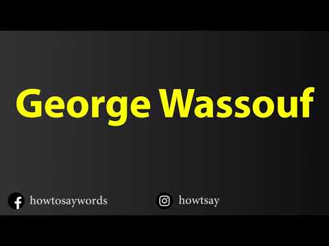 How To Pronounce George Wassouf جورج وسوف