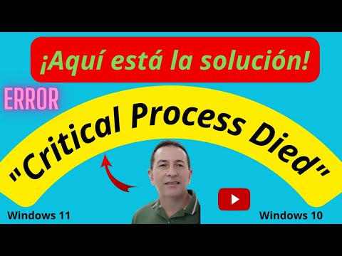 Critical Process Died Windows 11 and 10 Spanish