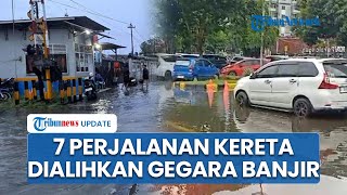 Banjir Rendam Pekalongan: 7 Perjalanan Kereta Dialihkan hingga Ada Wilayah yang Diakses Pakai Perahu