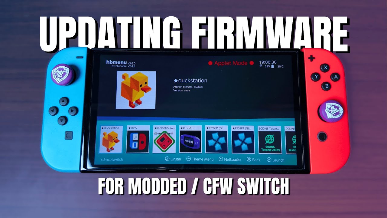Updating Firmware for Modded / CFW Switch (PLUS Atmosphere & Hekate) | How to Update Modded Switch