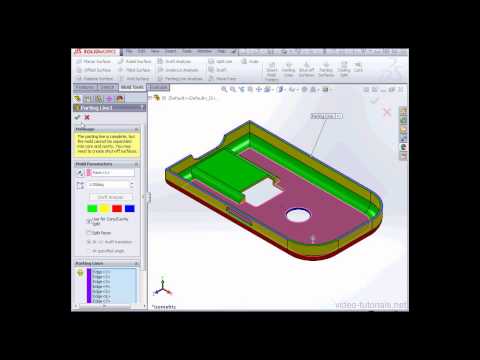 SolidWorks 2013 Mold Design Tutorials - Working with Undercut Analysis (#05)