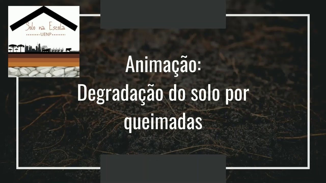 Animação: Degradação do solo por queimadas