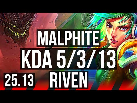 MALPHITE vs RIVEN (TOP) | 5/3/13 | KR Diamond | 25.13