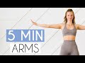 5 MIN TONED ARMS WORKOUT No Equipment