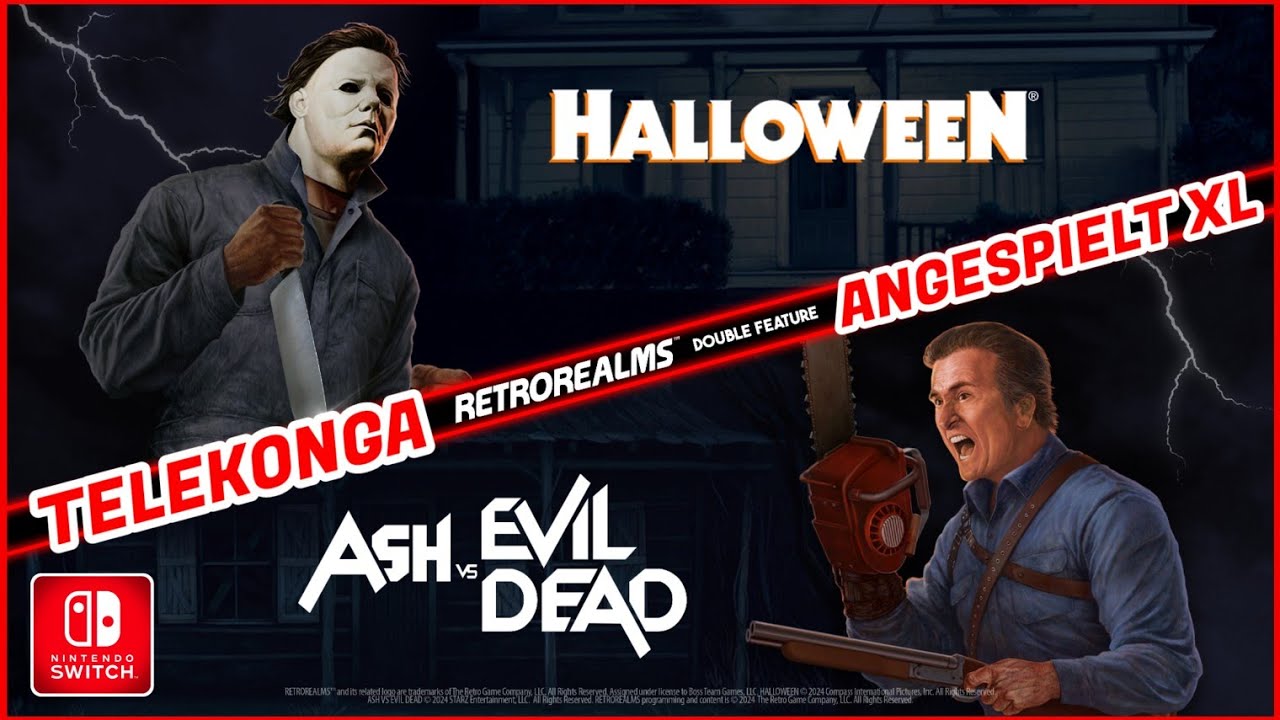 Halloween & Ash vs Evil Dead Retrorealms Double Feature Switch Angespielt XL