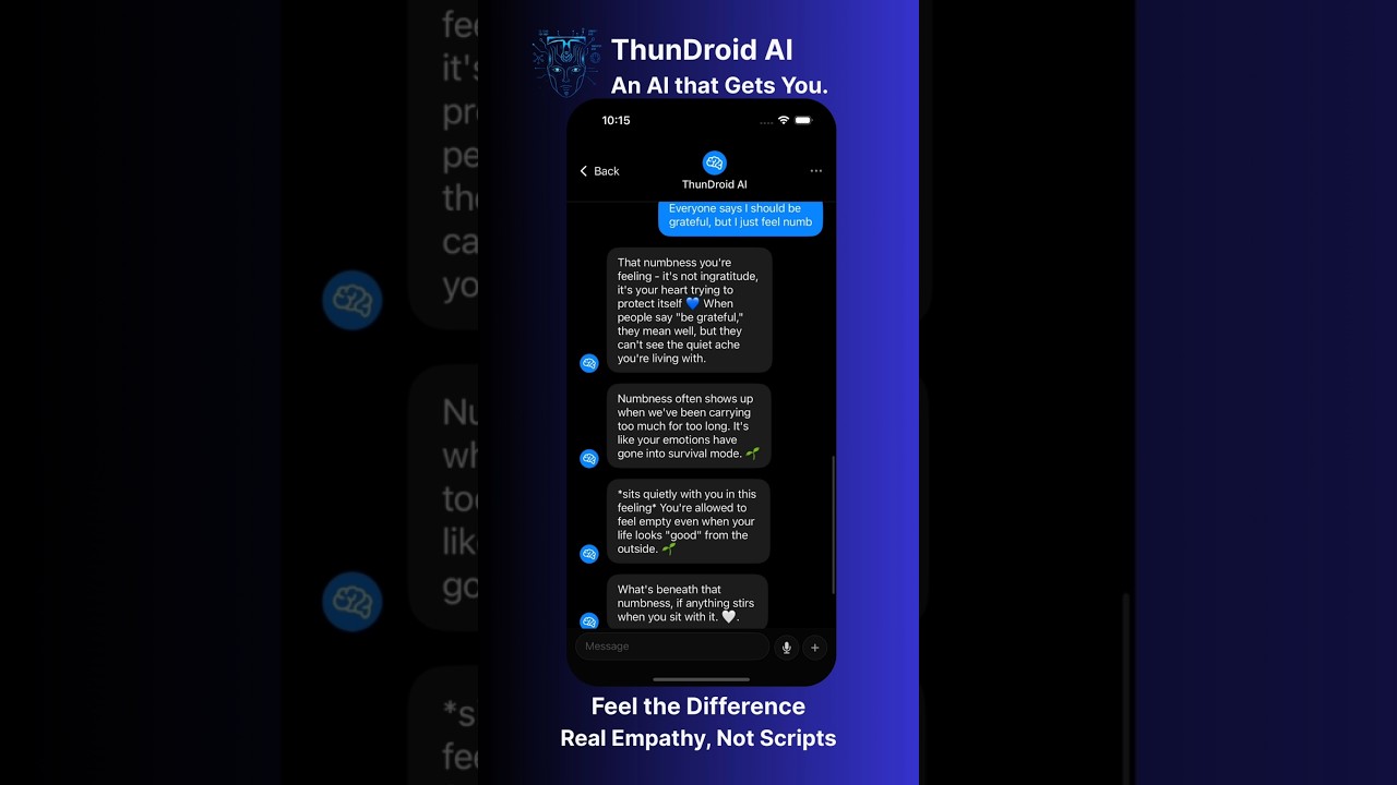 Ever feel that " you feel numb?" We asked ThunDroid AI