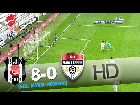 Beşiktaş: 8 - G. Medical Manisaspor: 0 | Gol: Alvaro Negredo