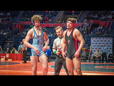 182 3A – Matty Lapacek {G} of Downers Grove South IL vs. Shamon Handegan {R} of Pekin IL