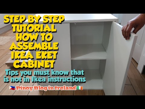 IKEA EKET LARGE CABINET UNBOXING ASSEMBLY QUICK & EASY IDEAS HACKS & TIPS OF INSTALLING 🌞 JnC CORNER