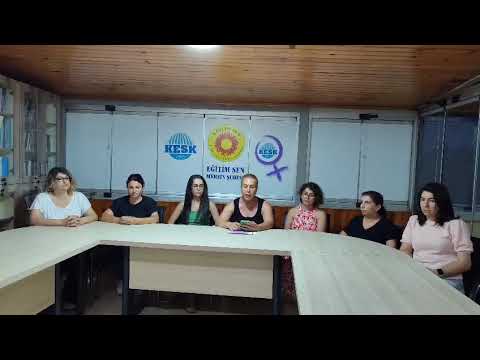 Irmak Ayşe Koparan’ın şüpheli ölümüne ilişkin Eğitim Sen Mersin Şubesi basın toplantısı düzenledi.