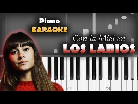 Aitana - Con La Miel En Los Labios | KARAOKE Piano / Tutorial / Cover Video