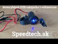 USB nabíjačka na motocykel 12/24V - 2x USB 4,2A s voltmetrom / vodeodolná na riadidlá  - Video Youtube