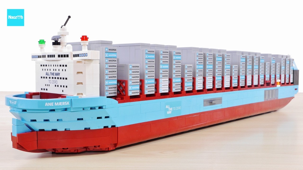 レゴ マースク 2元燃料コンテナ船 40955 ／ LEGO Maersk Dual-Fuel Container Vessel Speed build & Review