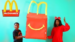 Shiloh McDonald's HAPPY MEAL vs McDonald's SURPRISE MEAL! - Shasha and Shiloh - Onyx Kids