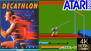 The Activision Decathlon Atari 5200 4k Gameplay