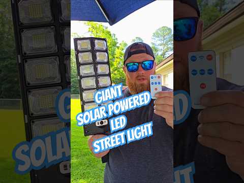 Check out this solar powered LED street light I found! #tiktokshop #review #solarlight #streetlight