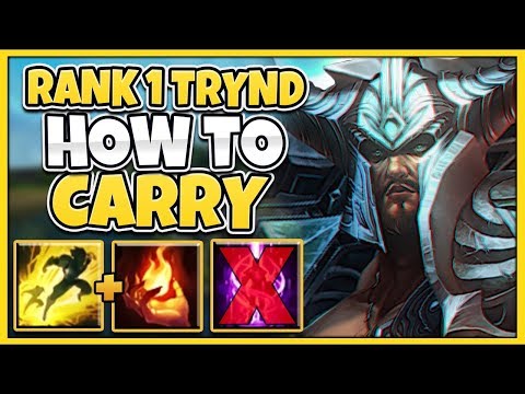 #1 TRYNDAMERE WORLD HOW TO WIN EVERY GAME (BEST STRATEGY) - League of Legends